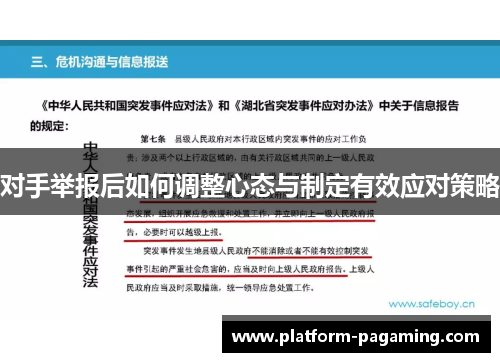 对手举报后如何调整心态与制定有效应对策略 对手举报后如何调整心态与制定有效应对策略